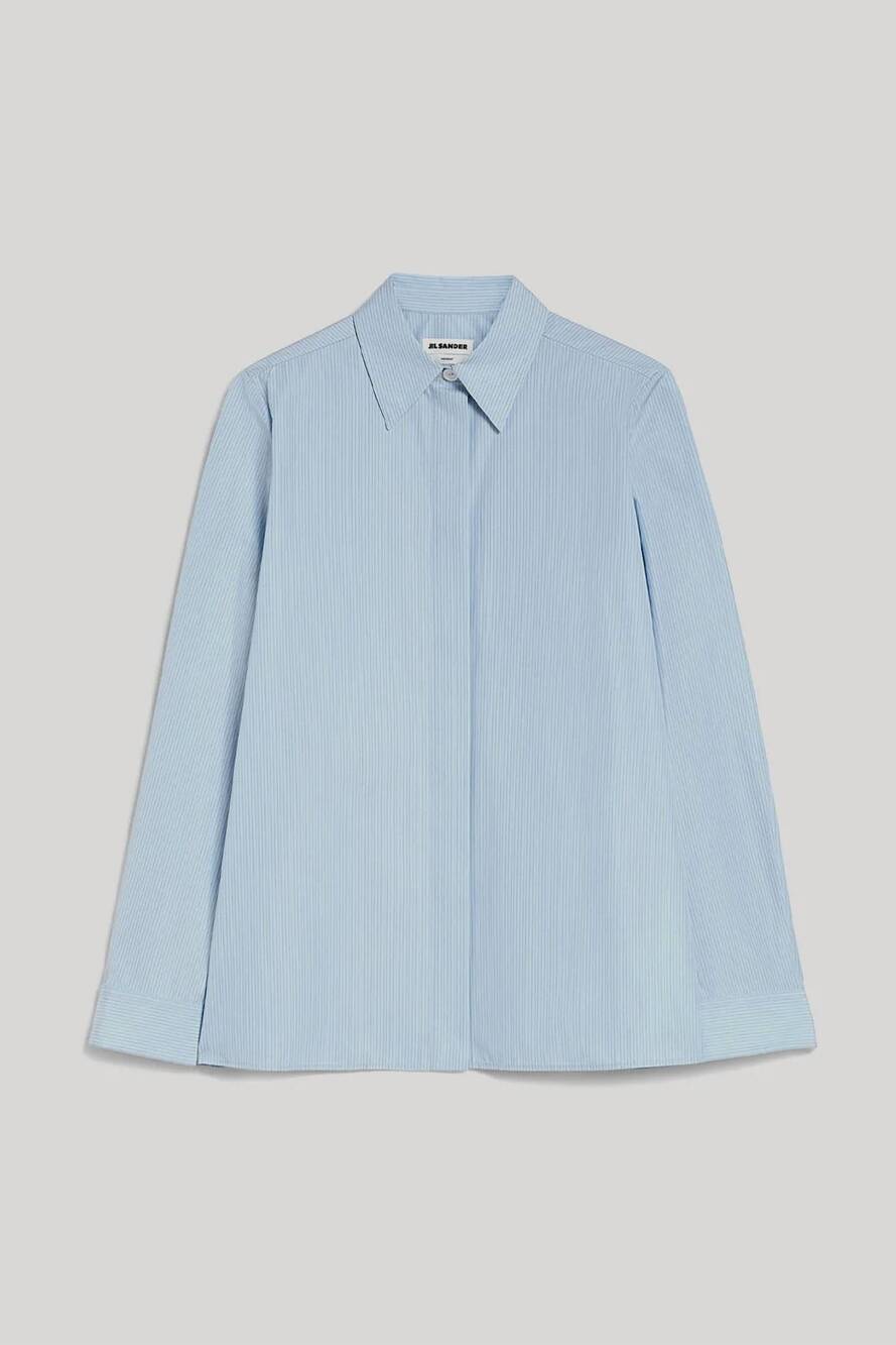 NEW JIL SANDER women's monday shirt in light blue